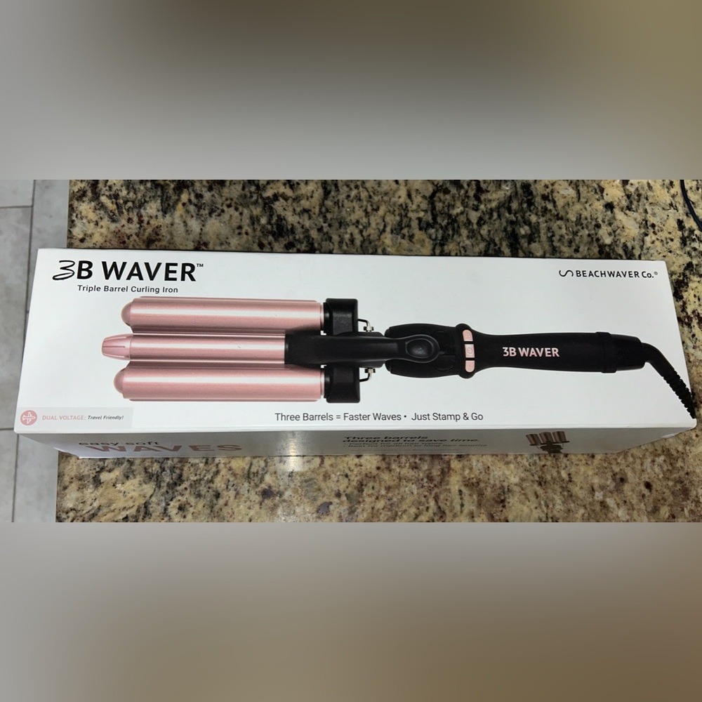 Midnight rose 3B beachwaver-never used